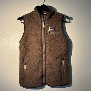 Patagonia Retro Pile Vest Size XS Dark Dusty Rose